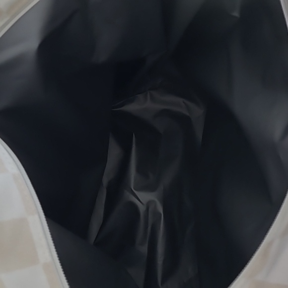 Cooler insulated Lg Bag Shell Checker Tote Adjustable Strap Zip & Pockets A/N - Picture 6 of 8